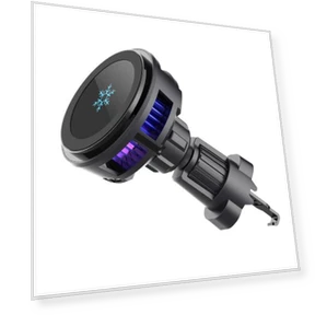 RGB Semiconductor Heat Dissipation 15W Car Wireless Charger Phone Holder — Chargers