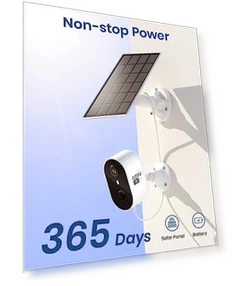 Solar Security Cameras Wireless Outdoor — Smart Home Security, AOSU