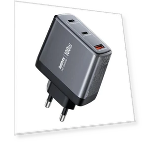 100W USB and Dual Type-C GaN Digital Display Fast Charger — Chargers, REMAX