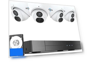 4K PoE система видеонаблюдения с детекцией движения и 3TB HDD — Камеры наблюдения, Hiseeu