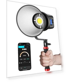80W LED Video Light with APP Control — Photography Lighting & Studio Equipment, RaLeno