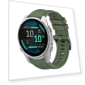 Pure Color Steel Buckle Silicone Watch Band — Watch Accessories, Garmin