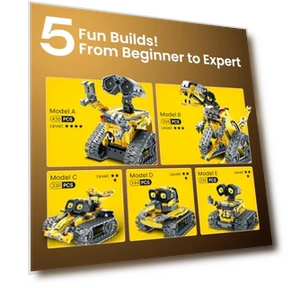 Robot Building Kit with Remote Control — Interactive Figures & Robots, Sillbird