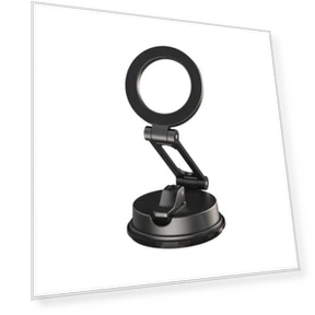 Rotating Suction Cup Foldable Magnetic Car Mount — Vehicle Phone Holders, WiWU