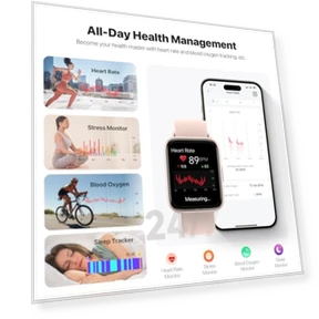 Smart Watch with AI Voice Assistant — Smartwatches, JeeJTek