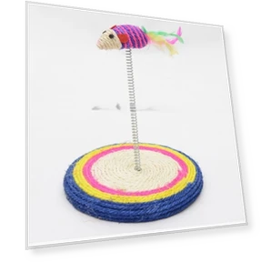 Color Sisal Spring Round Seat Cat Claw Plate — Scratching Pads