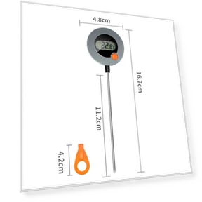 Electronic Thermometer with Large Screen Digital Display — Temperature Measurement Tools