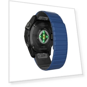 Dual Color Magnetic Quick Release Silicone Watch Band — Watch Accessories, Garmin