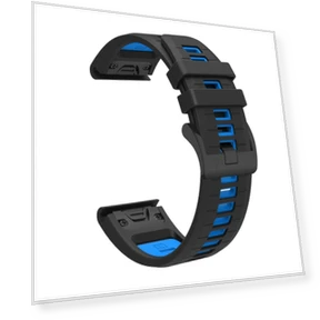 Two Color Quick Release Silicone Watch Band — Girls' Watch Straps, Garmin