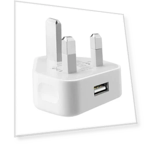 UK Plug USB Charger — Chargers