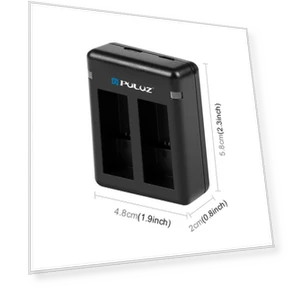 USB Dual Batteries Charger — Chargers, PULUZ