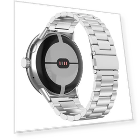 Three Beads Stainless Steel Metal Watch Band — Bands