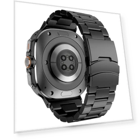 Three Beads Titanium Alloy Metal Watch Band — Watch Accessories, Samsung