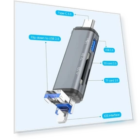 U-Disk Data Transfer Adapter — Memory Card Adapters