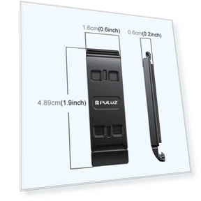 Aluminum Alloy Vertical Shooting Magnetic Quick-release Battery Side Interface Cover — Camera & Photo, PULUZ