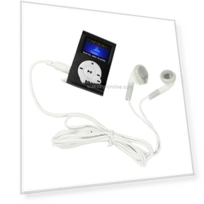 MP3 Player with LCD Screen and Metal Clip — Portable Media Players