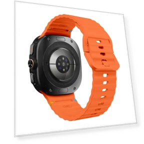 Wavy Grain Stitched Silicone Watch Band — Bands, Samsung