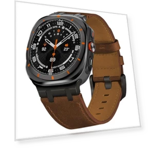 Crazy Horse Leather Watch Band — Bands, Samsung