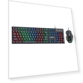 Arabic Floating Keycaps Rainbow Backlight Wired Keyboard Mouse Set — Gaming Keyboards, iMICE