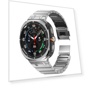 One Bead Titanium Metal Watch Band — Watch Accessories, Samsung