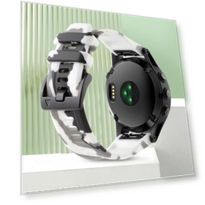 Camouflage 22mm Silicone Watch Band — Watch Accessories, Garmin