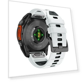 Two Color Screw Buckle Quick Release Silicone Watch Band — Watch Accessories, Garmin