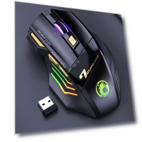 Silent Rechargeable Wireless Gaming Mouse — Gaming Mice, iMICE