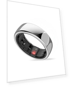 Titanium Unisex Smart Ring with Sleep, Heart Rate, Activity & Fitness Tracking — Smartwatches, aabo