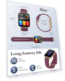 Smart Watch with Fitness Tracker — Smartwatches, RUIMEN