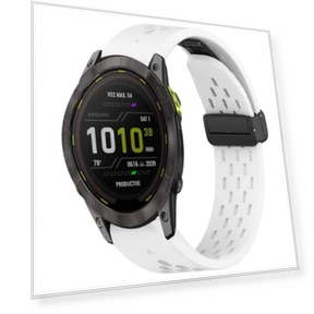 3 Hole Folding Buckle Silicone Watch Band — Watch Accessories, Garmin