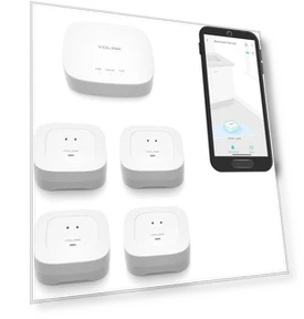 Smart Home Starter Kit: Hub & Water Leak Sensor — Water Leak Detection Systems, YoSmart