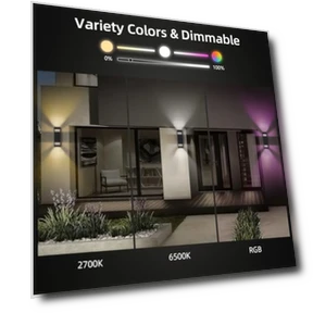 Smart Outdoor Wall Lights RGB — Garden Illumination, KIZON