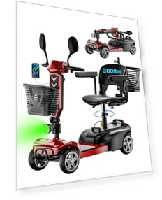 Foldable Electric Mobility Scooter — Mobility Scooters, LODSTUN