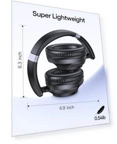Active Noise Cancelling Headphones — Over-Ear Headphones, TAGRY