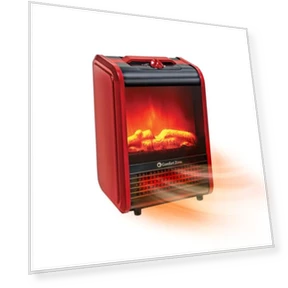 Electric Mini Fireplace Space Heater — Portable Heating Solutions, Comfort Zone