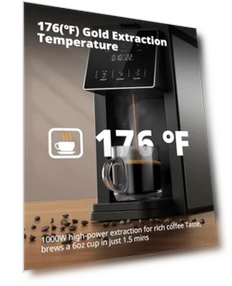 Grind & Brew Coffee Maker with Built-in Grinder — Single-Cup Coffee Makers, AIRMSEN