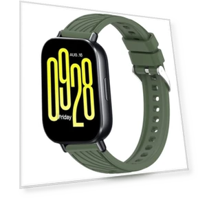 Stripe Texture Silicone Watch Band — Smartwatch Straps, Redmi