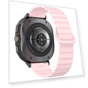 Spot Pattern Two Color Magnetic Silicone Watch Band — Watch Accessories, Samsung