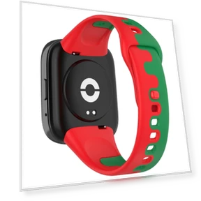 Stitching Two Color Silicone Watch Band — Watch Accessories, Redmi