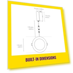 6-inch Slim Color Downlight — Smart Motion Sensors, WiZ Connected