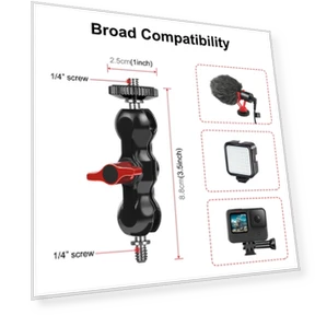 Multi-function Magic Arm Ball Mount Clamp Crab Pliers Clip — Mounts & Clamps, PULUZ