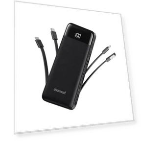 Portable Charger with Built-in Cables — Mobile Power Solutions, Charmast