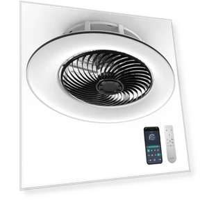 Bladeless Ceiling Fan with Light and Remote Control — Ceiling Fan Wall Controls, PrimeMall