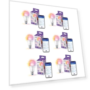 Color LED Smart Bulb - Pack of 6 — LED, WiZ Connected
