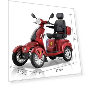 Heavy-Duty 4 Wheel Mobility Scooter — Mobility Scooters, Dvsripa