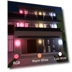 LED Smart Outdoor Wall Lights — Garden Illumination, WISELUME