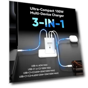 100W USB C Зарядное устройство с кабелем 3 м, 2 шт. — Кабели питания, Shenzhen Xihuida Electronics Co., Ltd.