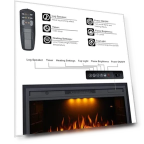 Electric Fireplace Insert — Electric Heating Solutions, Valuxhome