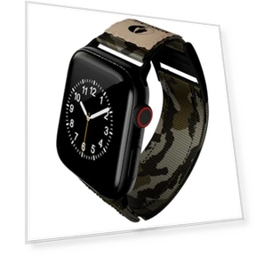 Камуфляжный нейлоновый ремешок для Apple Watch с патчем флага США — Ремешки для часов, cellhelmet