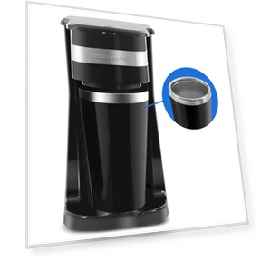 Personal Single-Serve Compact Coffee Maker — Single-Cup Coffee Makers, Elite Gourmet